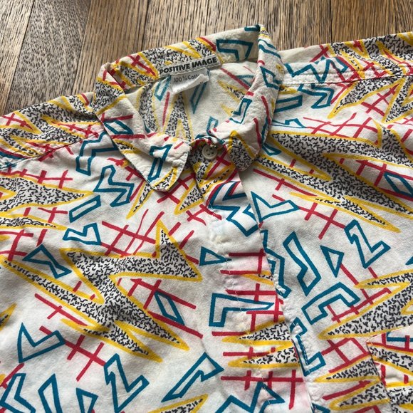 "Saved By The Bell" Vintage 80s/90s Positive Image Short-Sleeve Shirt - Medium - Picture 5 of 8